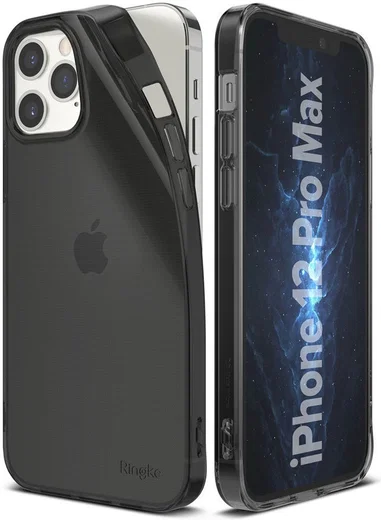Ringke Air Apple iPhone 12 Pro Max Hoesje Transparant Zwart afbeelding 2