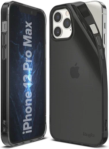 Ringke Air Apple iPhone 12 Pro Max Hoesje Transparant Zwart afbeelding 3