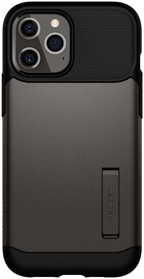 Spigen Slim Armor Apple iPhone 12 Pro Max Hoesje Gunmetal afbeelding 3