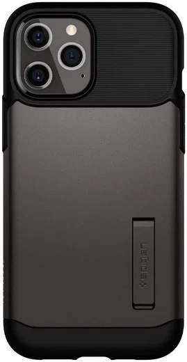Spigen Slim Armor Apple iPhone 12 Pro Max Hoesje Gunmetal afbeelding 3