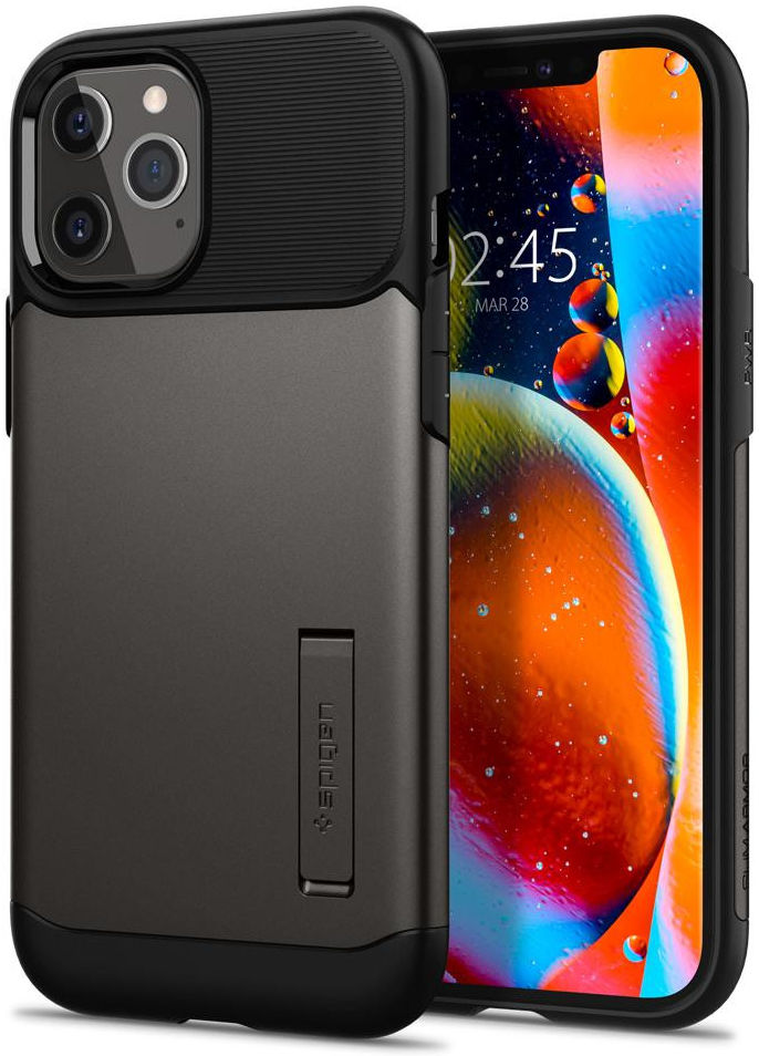 Spigen Slim Armor Apple iPhone 12 Pro Max Hoesje Gunmetal afbeelding 1