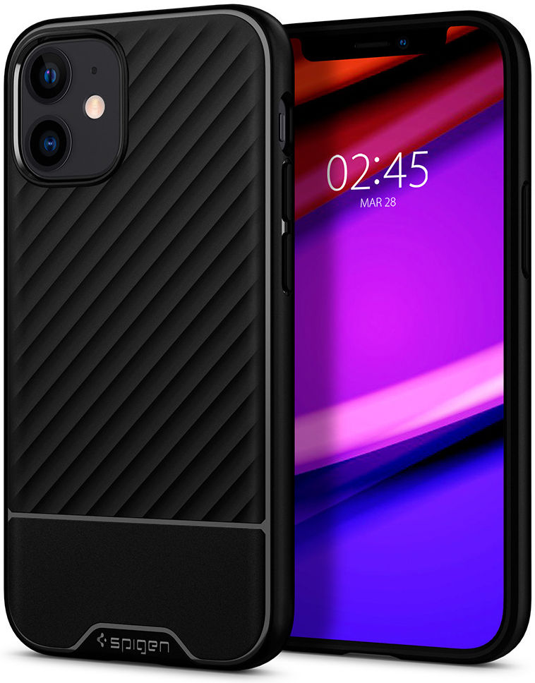 Spigen Core Armor Apple iPhone 12 / 12 Pro Hoesje Zwart afbeelding 1