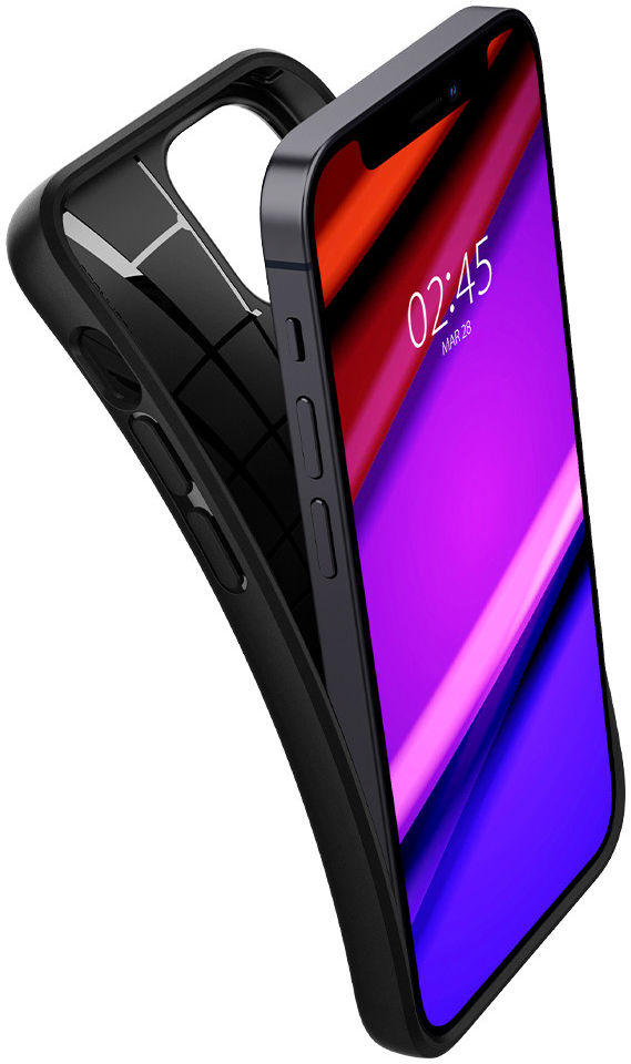 Spigen Core Armor Apple iPhone 12 / 12 Pro Hoesje Zwart afbeelding 2