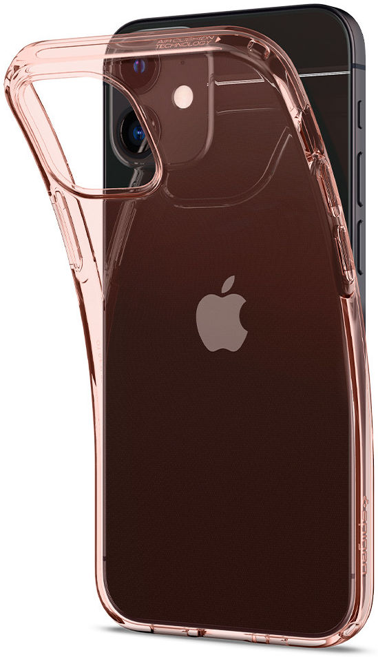 Spigen Crystal Flex Apple iPhone 12 / 12 Pro Hoesje Transparant/Roze afbeelding 3
