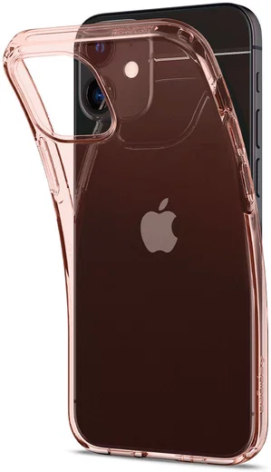 Spigen Crystal Flex Apple iPhone 12 / 12 Pro Hoesje Transparant/Roze afbeelding 3