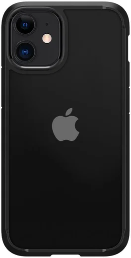 Spigen Crystal Hybrid Apple iPhone 12 / 12 Pro Hoesje Zwart afbeelding 3