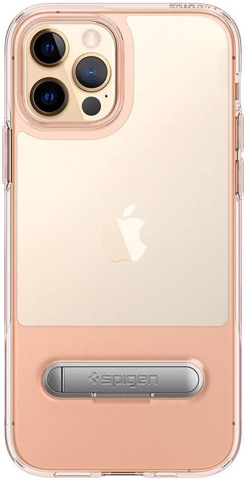 Spigen Slim Armor Essential S Apple iPhone 12 / 12 Pro Hoesje Roze afbeelding 4