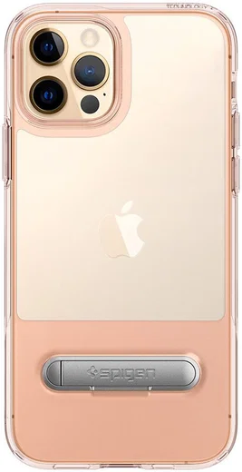 Spigen Slim Armor Essential S Apple iPhone 12 / 12 Pro Hoesje Roze afbeelding 4