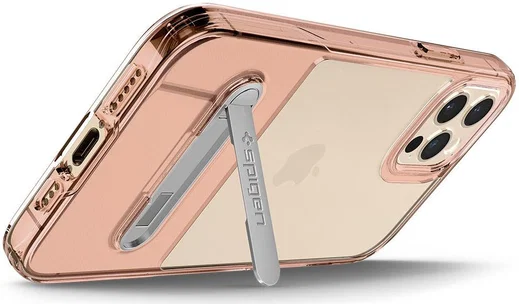 Spigen Slim Armor Essential S Apple iPhone 12 / 12 Pro Hoesje Roze afbeelding 2