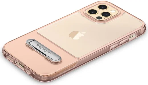 Spigen Slim Armor Essential S Apple iPhone 12 / 12 Pro Hoesje Roze afbeelding 3