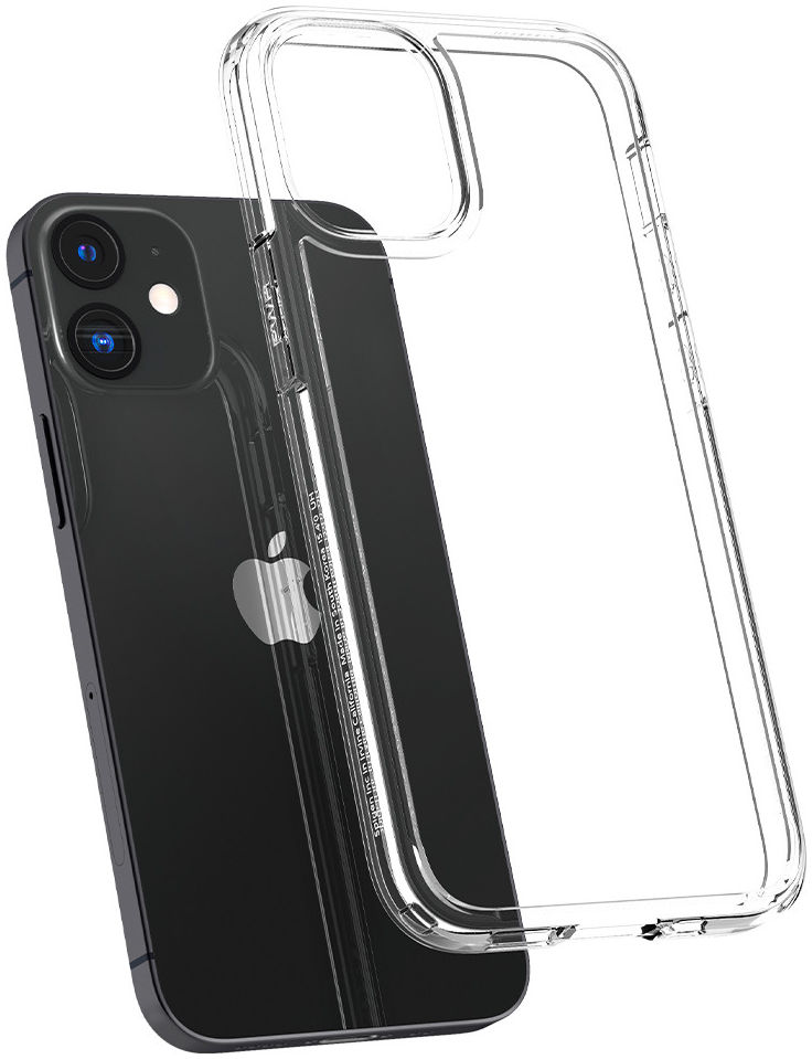 Spigen Crystal Hybrid  Apple iPhone 12 Mini Hoesje Transparant afbeelding 2