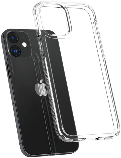 Spigen Crystal Hybrid  Apple iPhone 12 Mini Hoesje Transparant afbeelding 2