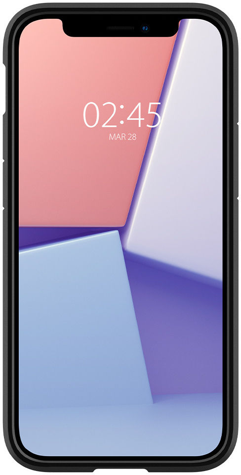 Spigen Crystal Hybrid Apple iPhone 12 Mini Hoesje Transparant Zwart afbeelding 5