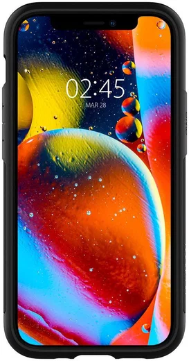 Spigen Slim Armor Apple iPhone 12 Mini Hoesje Zwart afbeelding 5