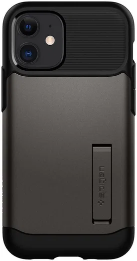 Spigen Slim Armor Apple iPhone 12 Mini Hoesje Gunmetal afbeelding 3