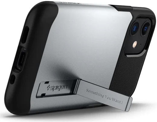 Spigen Slim Armor Apple iPhone 12 Mini Hoesje Zilver afbeelding 2