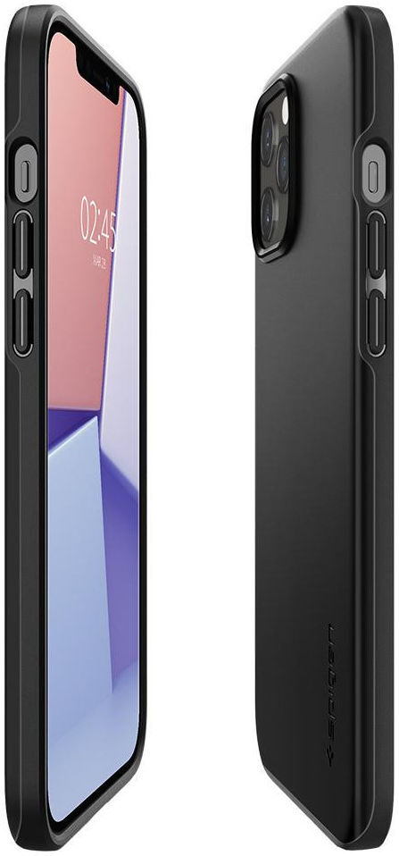 Spigen Thin Fit Apple iPhone 12 Pro Max Hoesje Zwart afbeelding 6