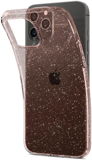 Spigen Liquid Crystal Apple iPhone 12 Pro Max Glitter Roze afbeelding 2