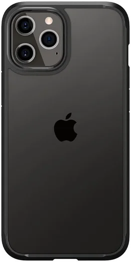 Spigen Ultra Hybrid Apple iPhone 12 Pro Max Hoesje Transparant/Zwart afbeelding 4