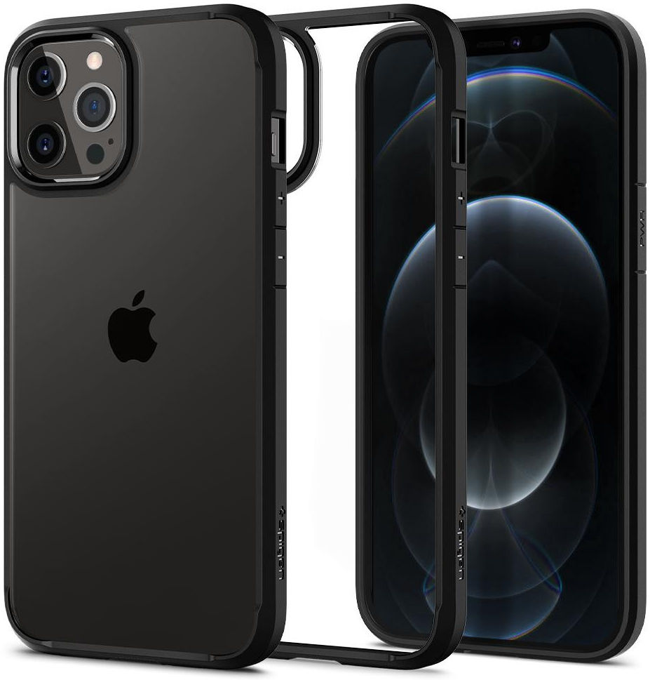 Spigen Ultra Hybrid Apple iPhone 12 Pro Max Hoesje Transparant/Zwart afbeelding 8