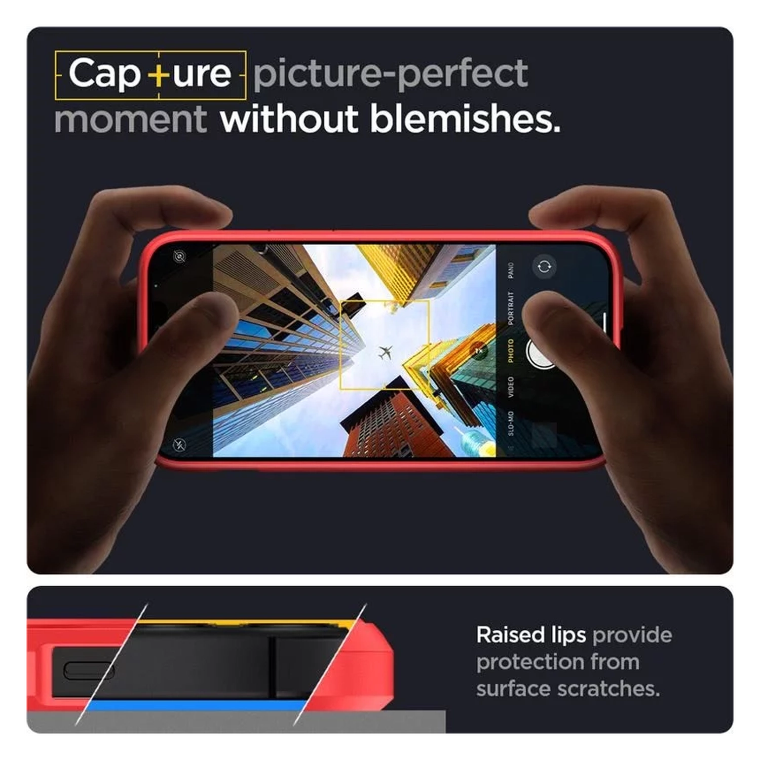 Spigen Ultra Hybrid Apple iPhone 12 Pro Max Hoesje Transparant/Rood afbeelding 6