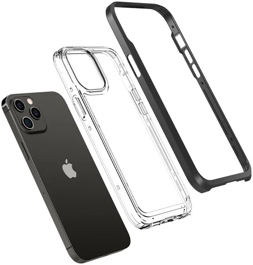 Spigen Neo Hybrid Apple iPhone 12 Pro Max Hoesje Zwart afbeelding 3