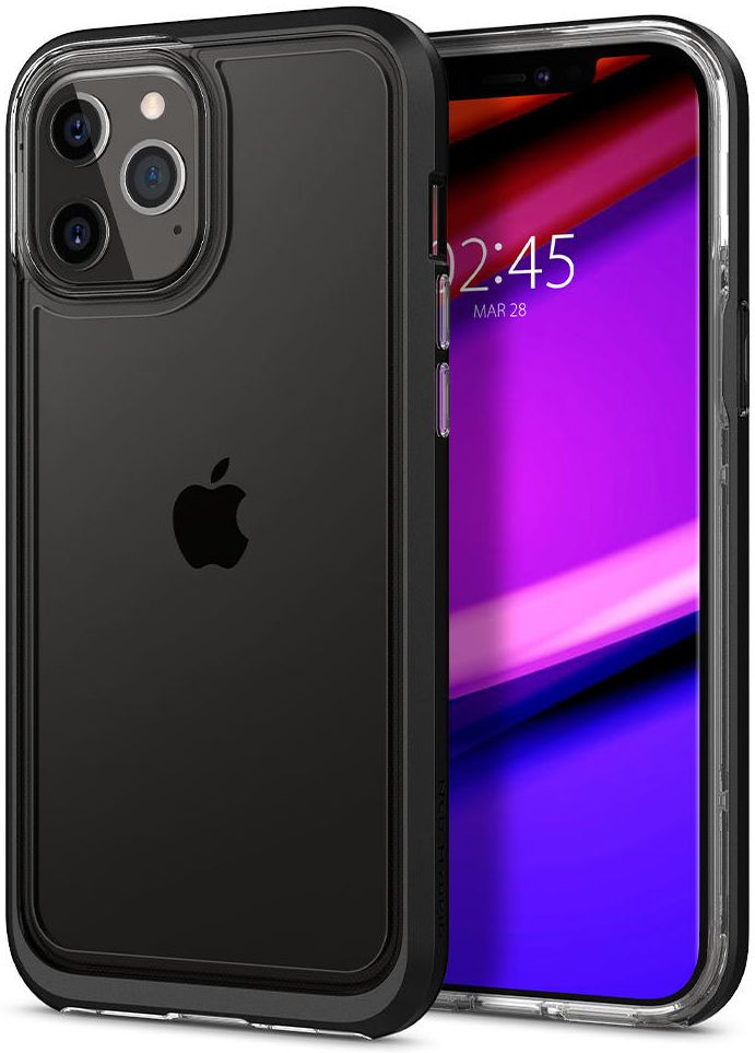 Spigen Neo Hybrid Apple iPhone 12 Pro Max Hoesje Zwart afbeelding 1