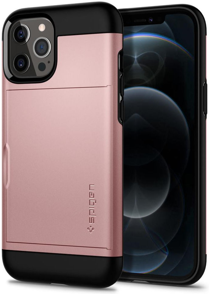 Spigen Slim Armor CS Apple iPhone 12 Pro Max Hoesje Rose Goud afbeelding 2