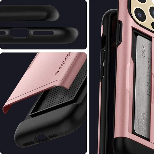 Spigen Slim Armor CS Apple iPhone 12 Pro Max Hoesje Rose Goud afbeelding 11