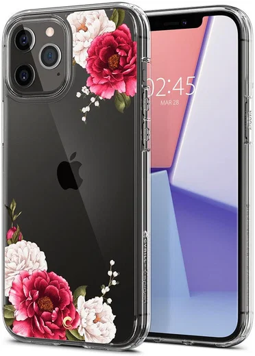 Spigen Cyrill Cecile Apple iPhone 12 Pro Max Hoesje Red Floral afbeelding 1