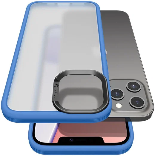 Spigen Cyrill Color Brick Apple iPhone 12 Pro Max Hoesje Blauw afbeelding 3