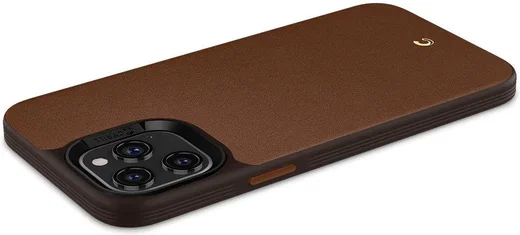 Spigen Cyrill Leather Brick Apple iPhone 12 Pro Max Hoesje Bruin afbeelding 5