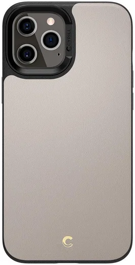 Spigen Cyrill Leather Brick Apple iPhone 12 Pro Max Hoesje Zwart afbeelding 3