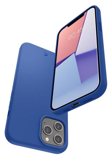 Spigen Cyrill Silicone Apple iPhone 12 Pro Max Hoesje Blauw afbeelding 3