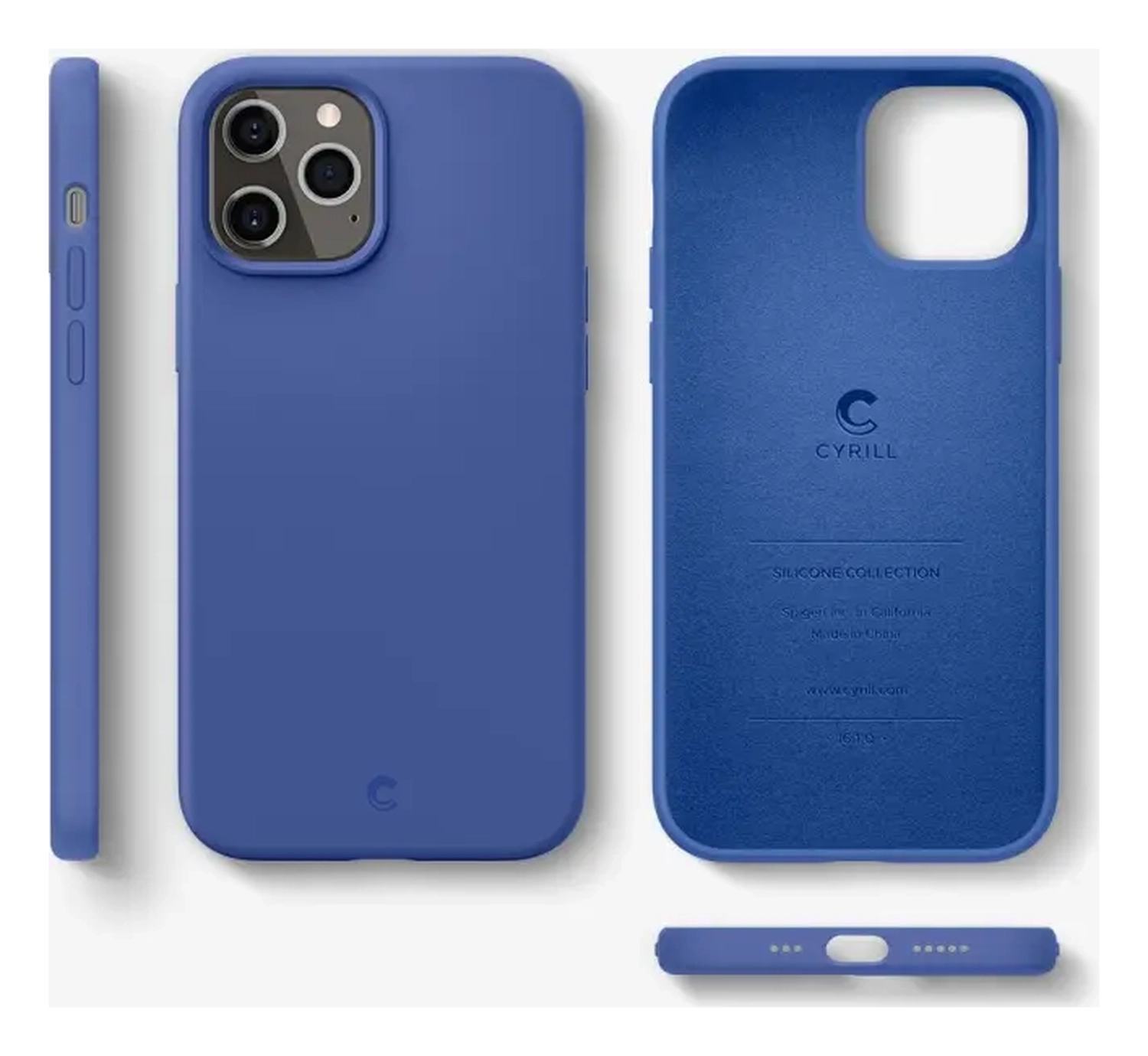 Spigen Cyrill Silicone Apple iPhone 12 Pro Max Hoesje Blauw afbeelding 6