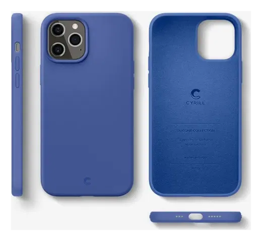 Spigen Cyrill Silicone Apple iPhone 12 Pro Max Hoesje Blauw afbeelding 6