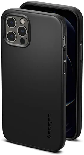 Spigen Thin Fit Apple iPhone 12 / 12 Pro Hoesje Zwart afbeelding 5