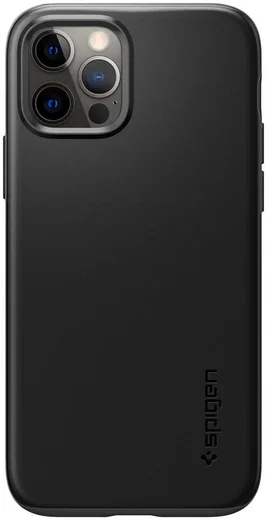Spigen Thin Fit Apple iPhone 12 / 12 Pro Hoesje Zwart afbeelding 6