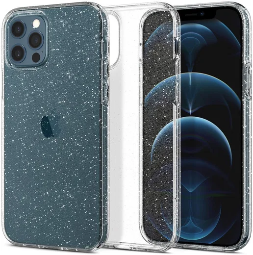 Spigen Liquid Crystal iPhone 12 / 12 Pro Hoesje Glitter Crystal Quartz afbeelding 9