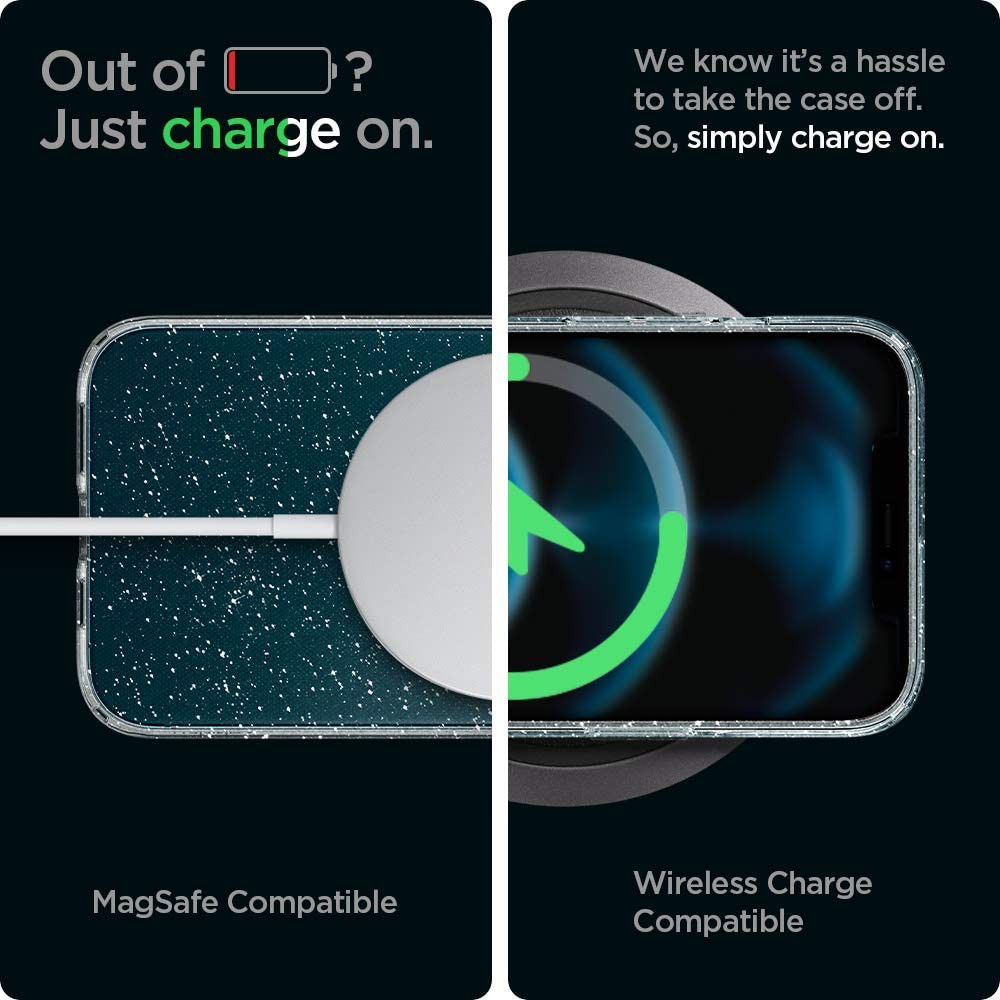 Spigen Liquid Crystal iPhone 12 / 12 Pro Hoesje Glitter Crystal Quartz afbeelding 5