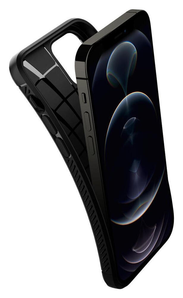 Spigen Rugged Armor Apple iPhone 12 / 12 Pro Hoesje Zwart afbeelding 10
