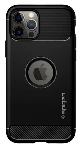 Spigen Rugged Armor Apple iPhone 12 / 12 Pro Hoesje Zwart afbeelding 11