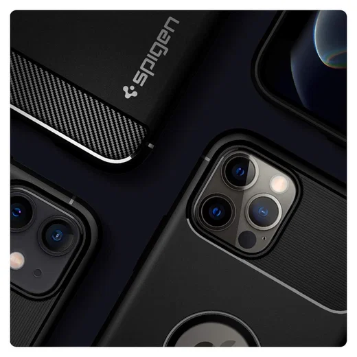 Spigen Rugged Armor Apple iPhone 12 / 12 Pro Hoesje Zwart afbeelding 9