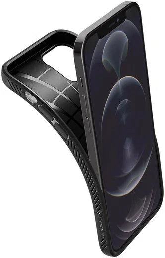 Spigen Liquid Air Apple iPhone 12 / 12 Pro Flexibel Hoesje Mat Zwart afbeelding 9