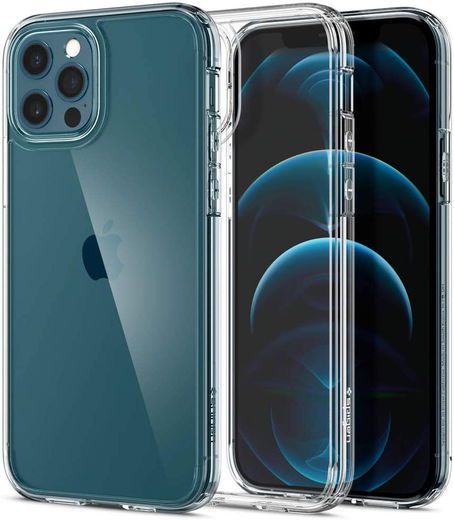 Spigen Ultra Hybrid Apple iPhone 12 / 12 Pro Hoesje Transparant afbeelding 1