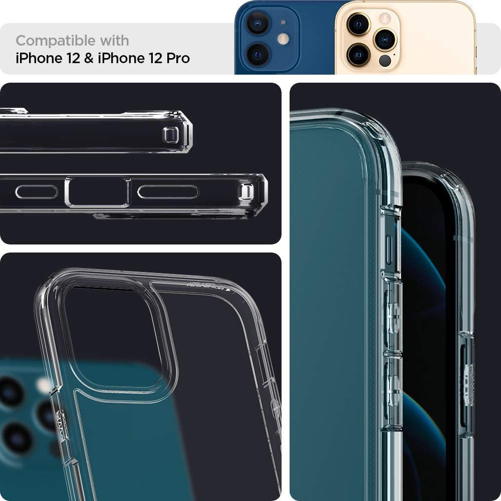 Spigen Ultra Hybrid Apple iPhone 12 / 12 Pro Hoesje Transparant afbeelding 7