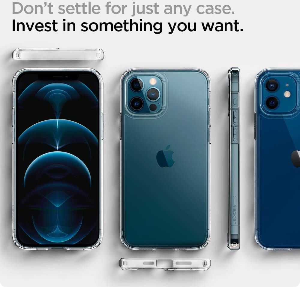 Spigen Ultra Hybrid Apple iPhone 12 / 12 Pro Hoesje Transparant afbeelding 8