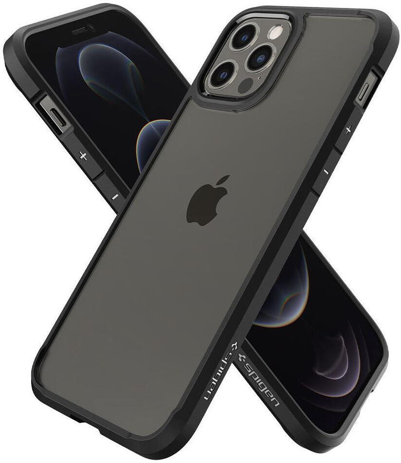 Spigen Ultra Hybrid Apple iPhone 12 / 12 Pro Hoesje Transparant/Zwart afbeelding 4