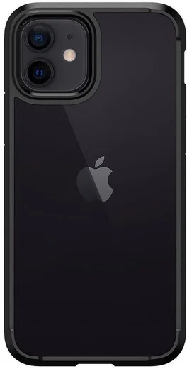 Spigen Ultra Hybrid Apple iPhone 12 / 12 Pro Hoesje Transparant/Zwart afbeelding 8