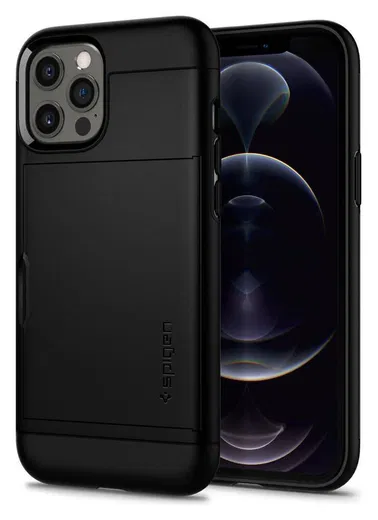 Spigen Slim Armor CS Apple iPhone 12 / 12 Pro Hoesje Zwart afbeelding 9